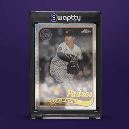 2024 Topps Chrome Baseball Yuki Matsui Mojo Silver RC — frente