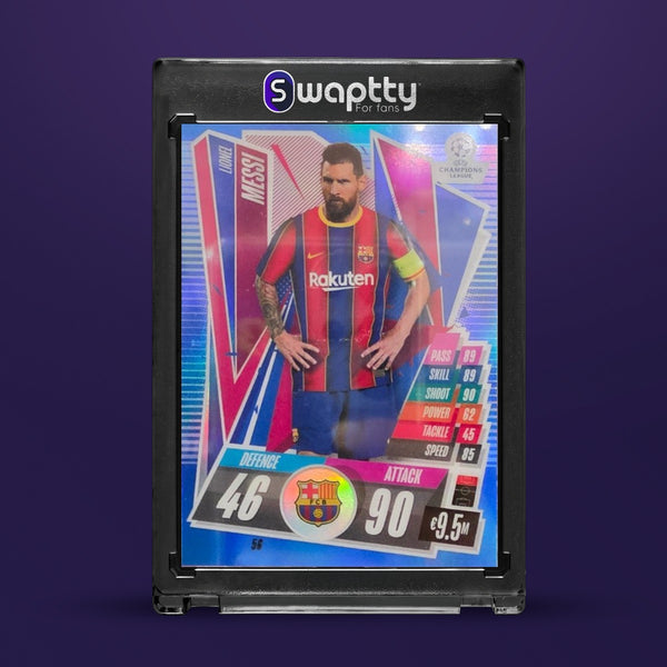 2020-21 Topps Match Attax Messi /150 — frente