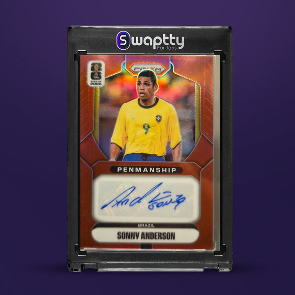 2026 WC Prizm Auto Red Sonny Anderson /45 — frente