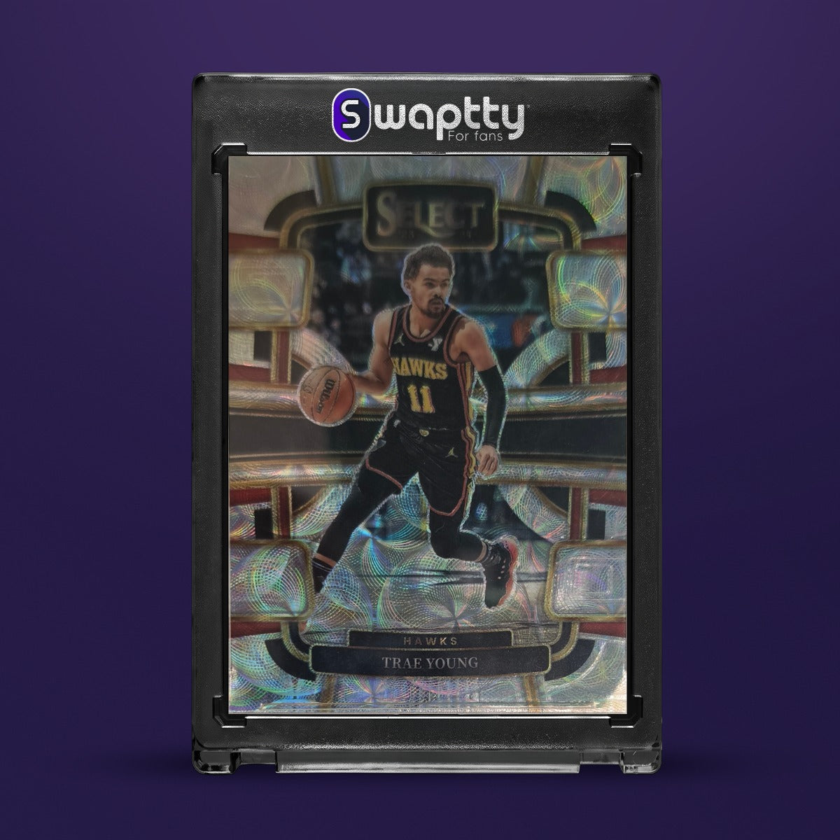 2023-24 Panini SELECT BASKETBALL TRAE YOUNG Mojo Silver — frente