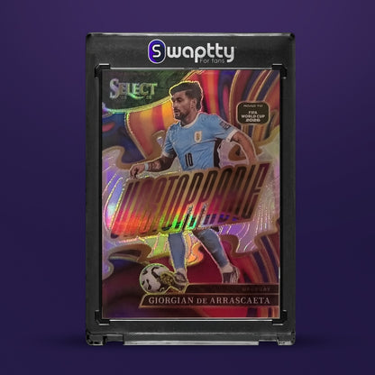 2025/26 Panini Select Road WC Unstoppable Giorgian De Arrascaeta — frente