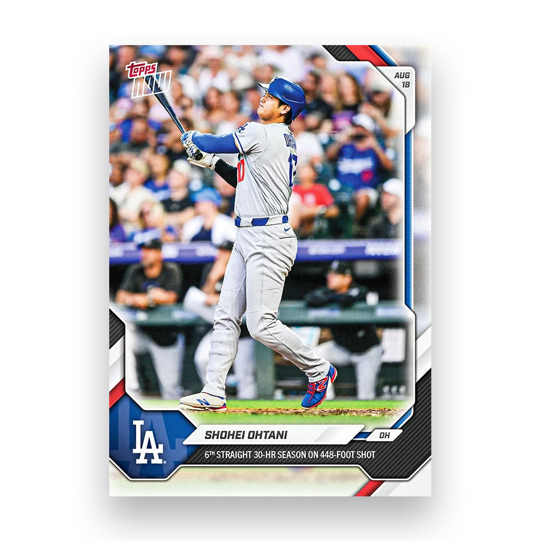 2026 Topps NOW® Shohei Ohtani - #571 - 6th Straight 30 HRs