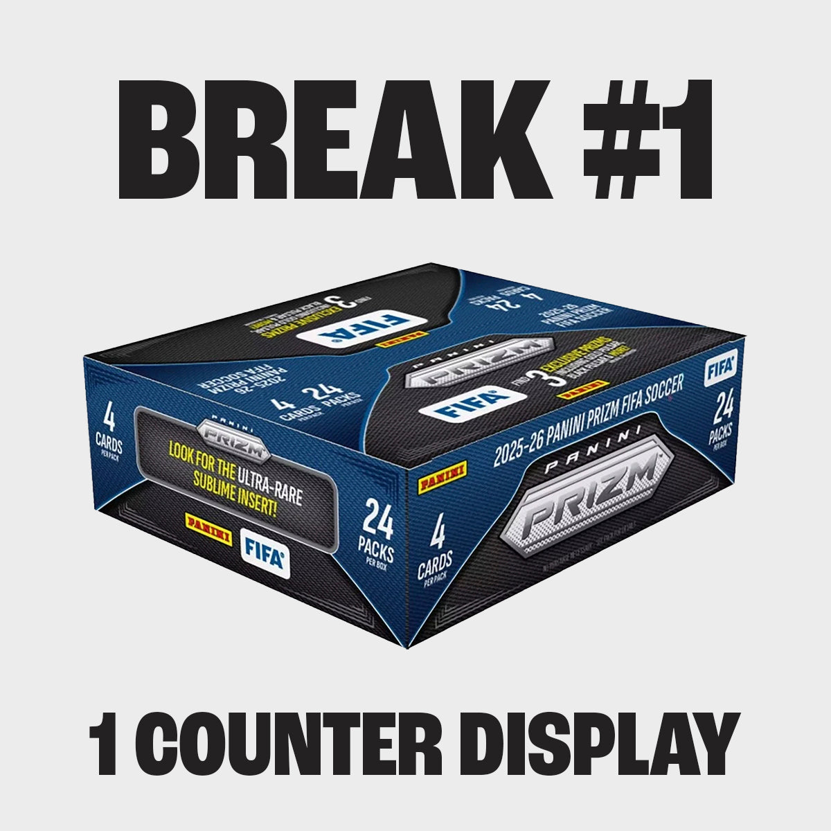 2025-26 Panini Prizm FIFA Counter Display Break #1 (Random)