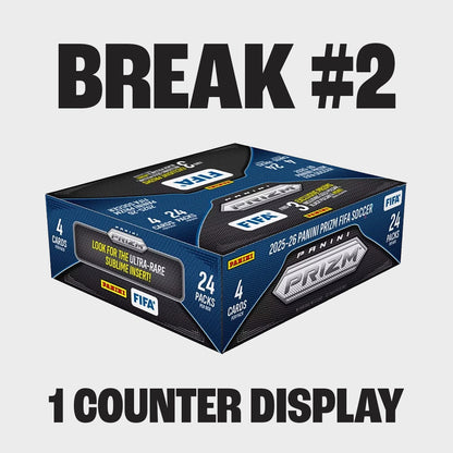 2025-26 Panini Prizm FIFA Counter Display Break #2 (Random)