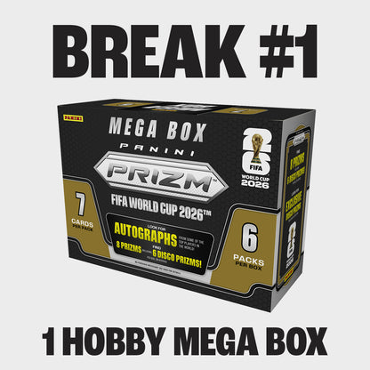 ⚽ BREAK #1 – 2026 Panini Prizm FIFA World Cup Hobby Mega Box