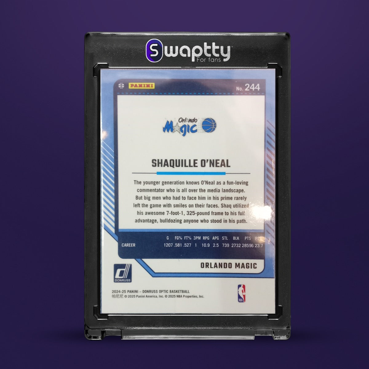 2024-25 Panini Donruss NBA Shaquille O'neal — reverso