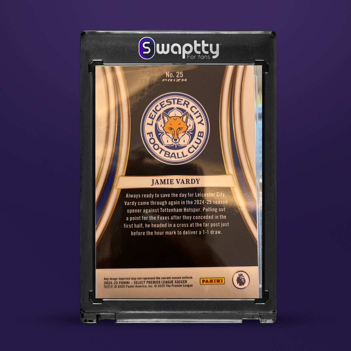 2024-25 Panini Select Jamie Vardy — reverso