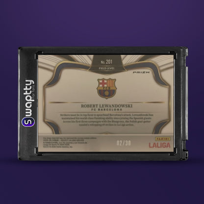 2025-2026 Panini Prizm Select La Liga Robert Lewandoswki 2/30 — reverso