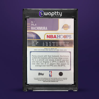 2026 Topps NBA HOPPS Rui Hachimura — reverso