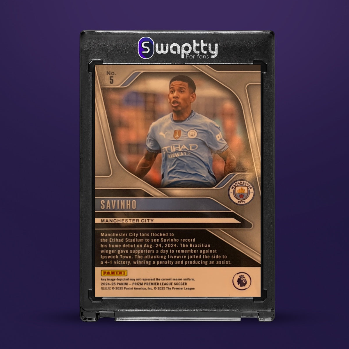 2024-25 Panini Prizm Savinho — reverso