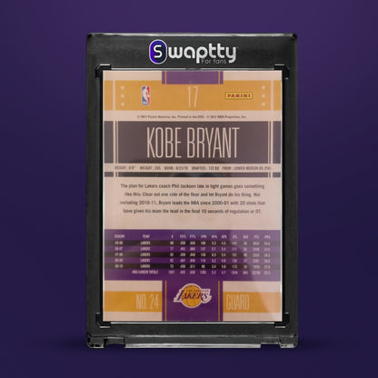 2011 Panini Classics Kobe Bryant — reverso