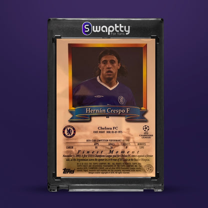 2023 Finest Moment Hernán Crespo — reverso