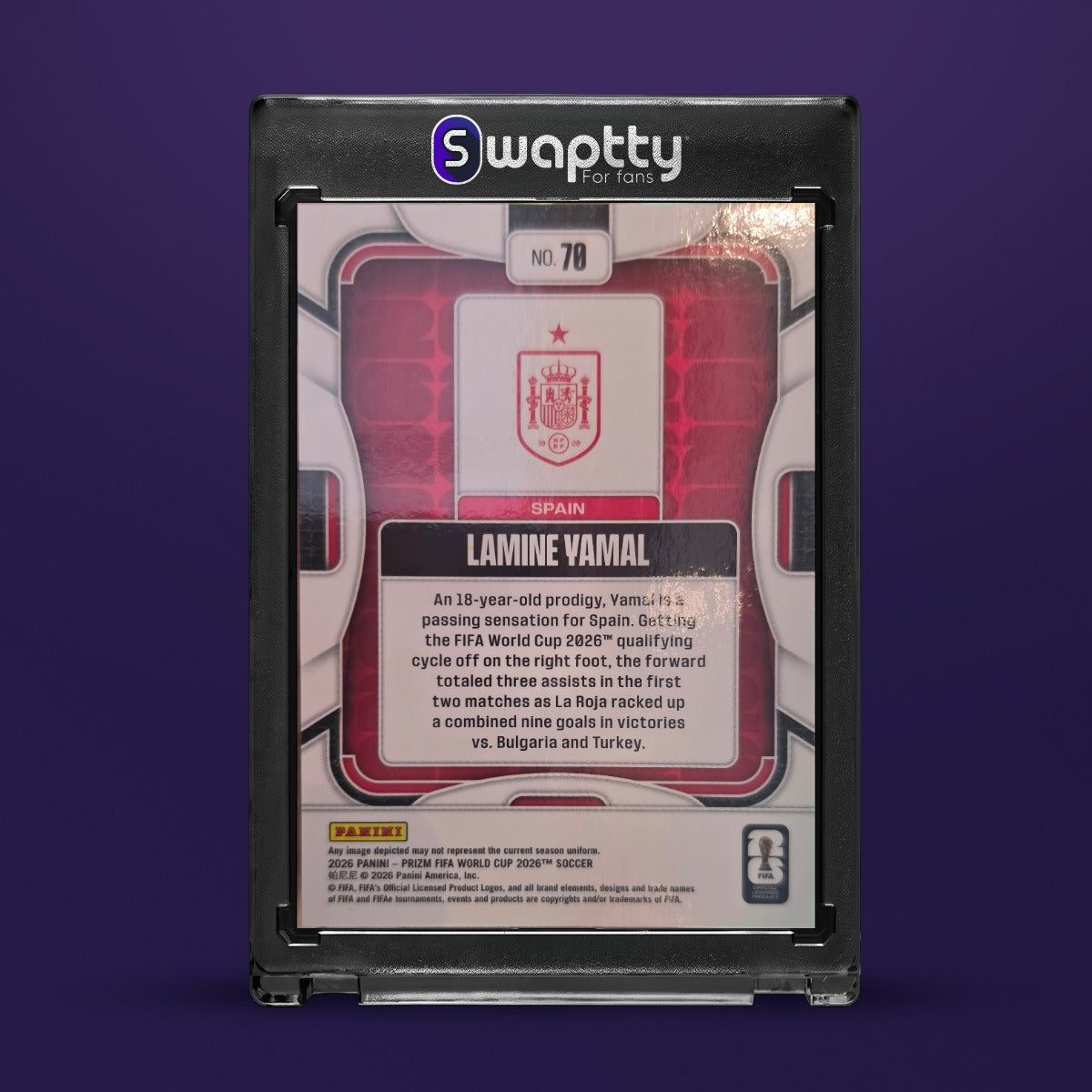 2026 PANINI PRIZM FIFA WC LAMINE YAMAL BASE — reverso