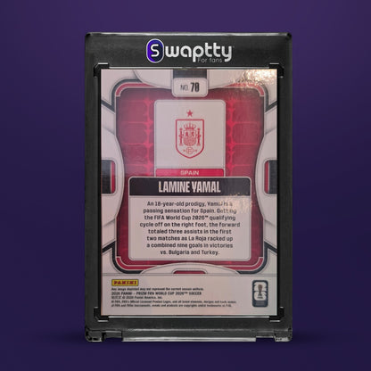 2026 PANINI PRIZM FIFA WC LAMINE YAMAL BASE — reverso