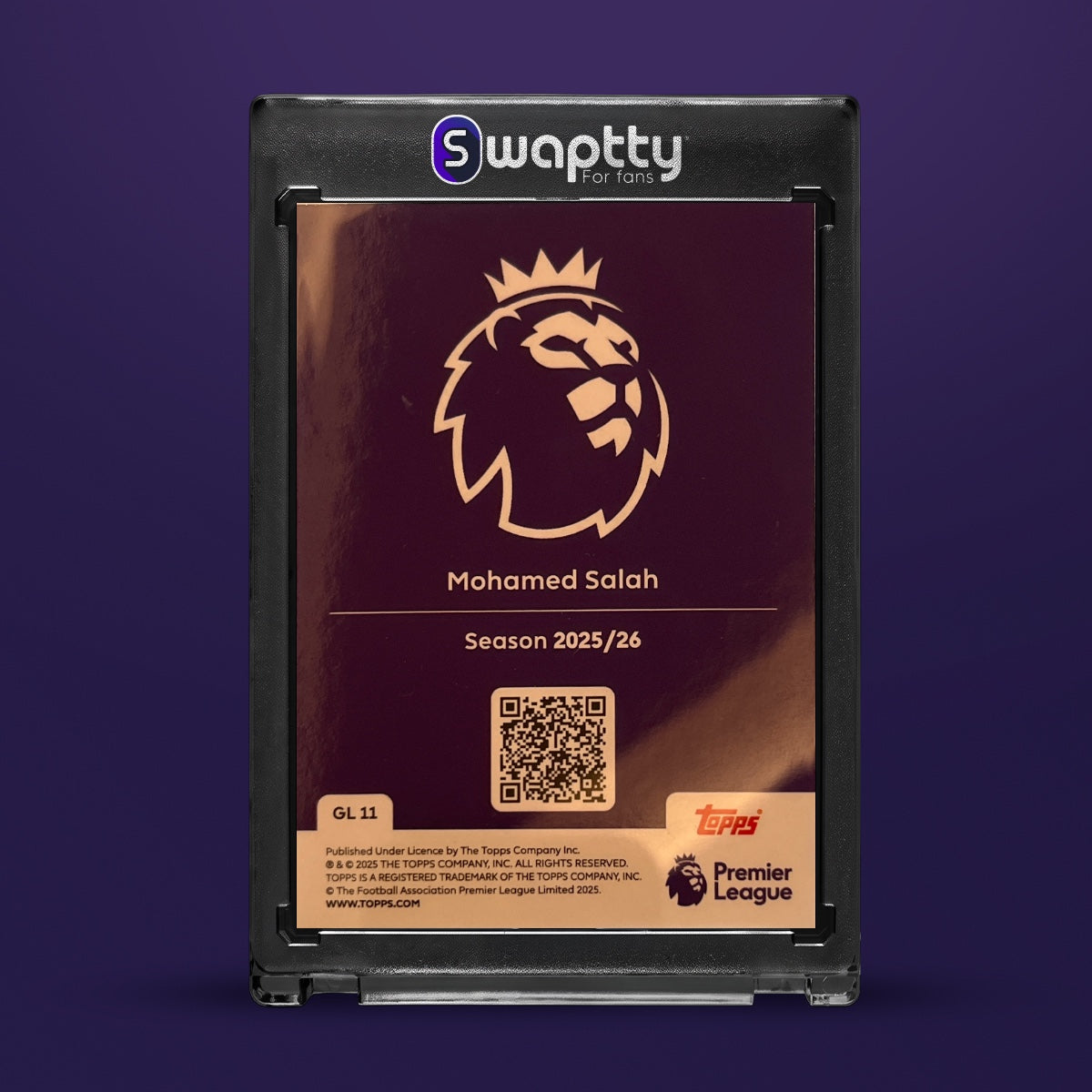 2025 Topps Mohamed Salah — reverso