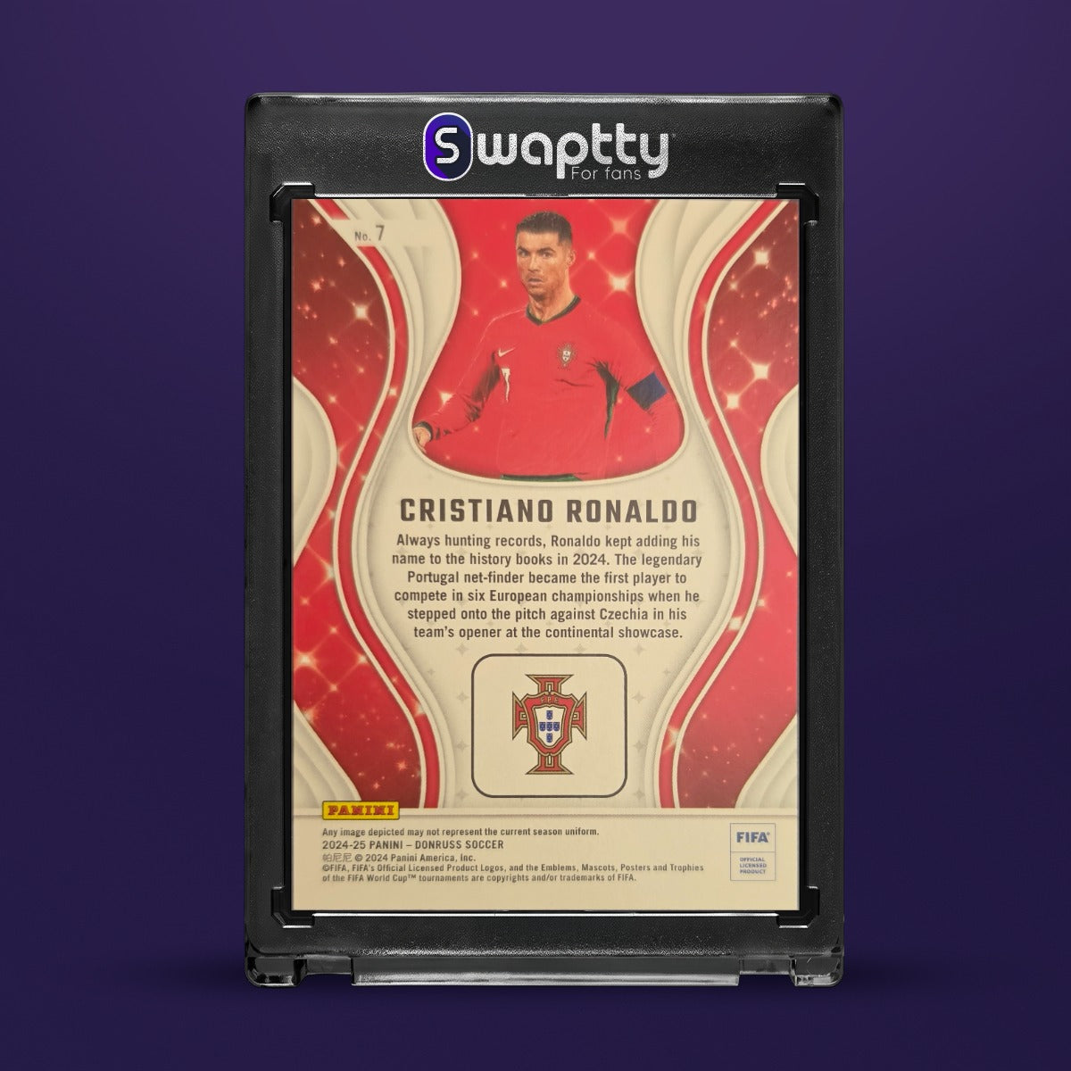 2024-25 PANINI DONRUSS SOCCER CRISTIANO RONALDO — reverso