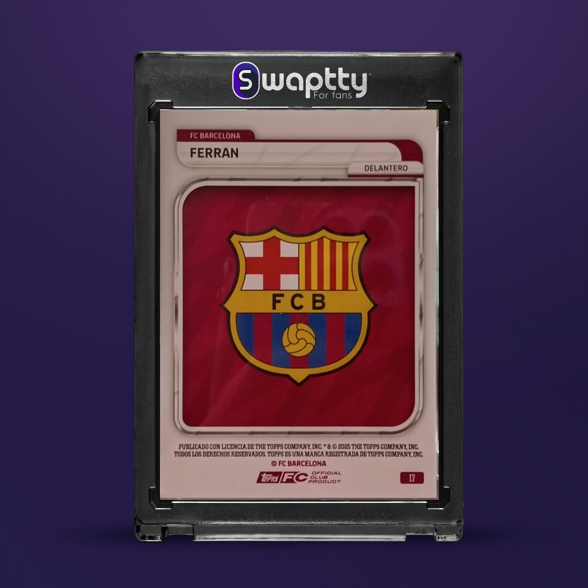 2025 Topps Collector Tin Barcelona Ferran 275 — reverso