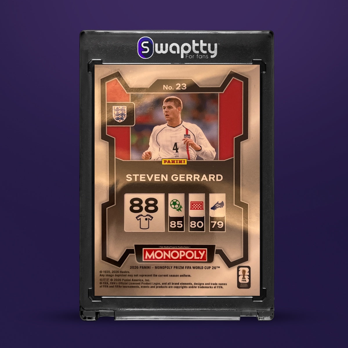 2026 Panini Prizm Steve Gerrard — reverso