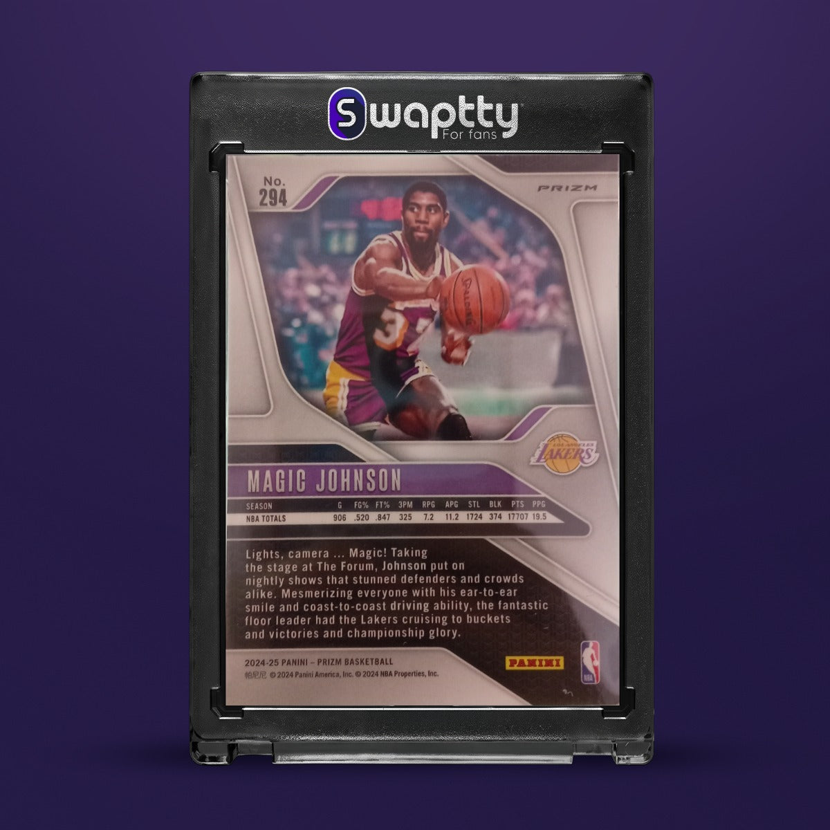 2024-25 Panini Prizm Magic Johnson — reverso