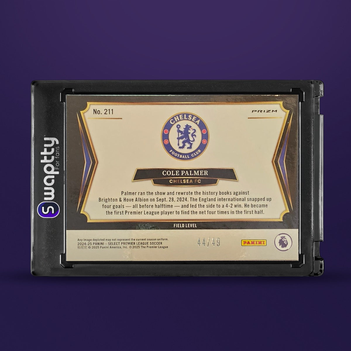 24-25 PANINI SELECT PREMIER LEAGUE COLE PALMER /49 MOJO — reverso