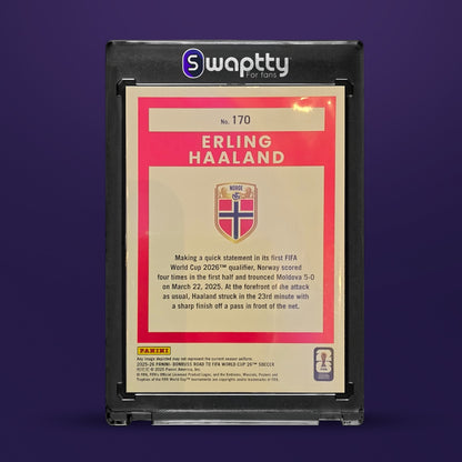 24-25 PANINI DONRUSS ROAD WC ERLING HAALAND — reverso