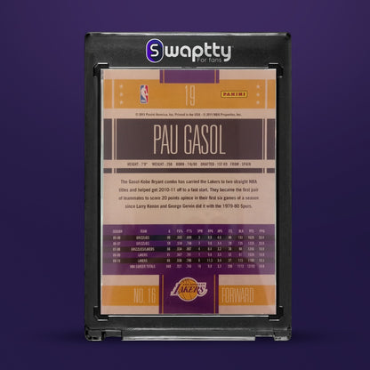 2011 Panini NBA Classics Paul Gasol — reverso