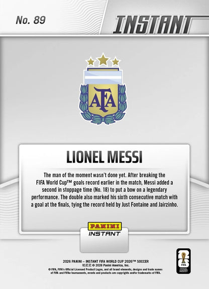 Lionel Messi - 2026 Panini Instant FIFA World Cup 2026™ #89 - Base