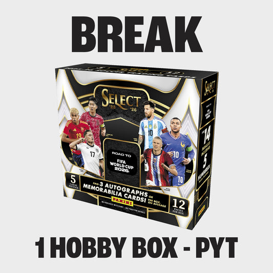 Break PYT - 2025-26 Panini Select Road to World Cup - 1 Hobby Box